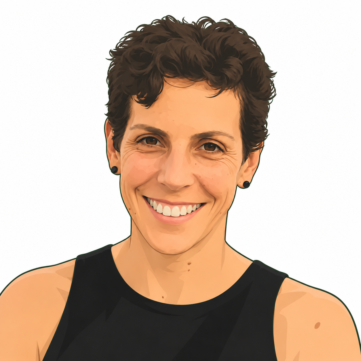 Retrato ilustrado de Julia Salcedo